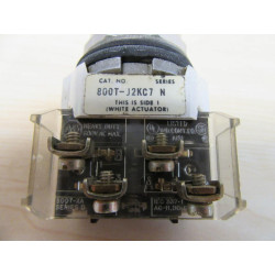 Allen Bradley 800T-J2KC7 Selector Switch 800TJ2KC7 W800T-XA Contact - Used