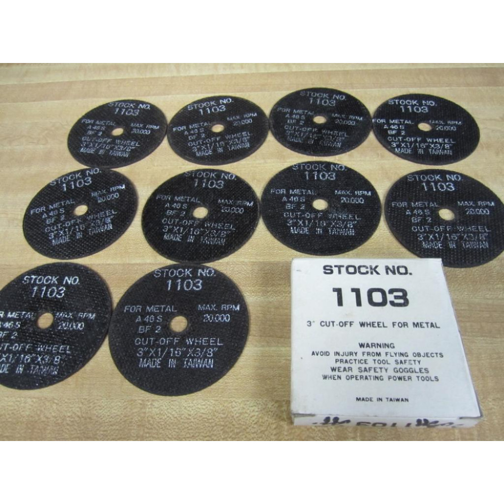 Sears 1103 Cut-off Wheel for Metal 3 (Pack of 10)