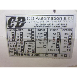 CD Automation 3000A Controller Device Series 3000 A Cracked - Parts Only