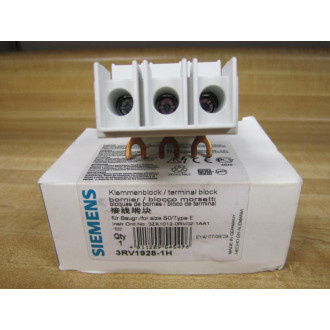 Siemens 3RV1928-1H Terminal Kit 3RV19281H