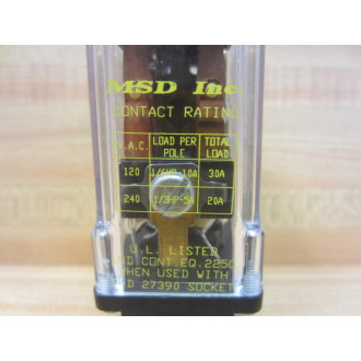 MSD 219BBXP 120V Relay - New No Box