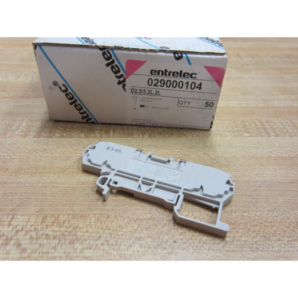 ABB Entrelec 029000104 Terminal Block D2.55.2L.2L (Pack of 50)