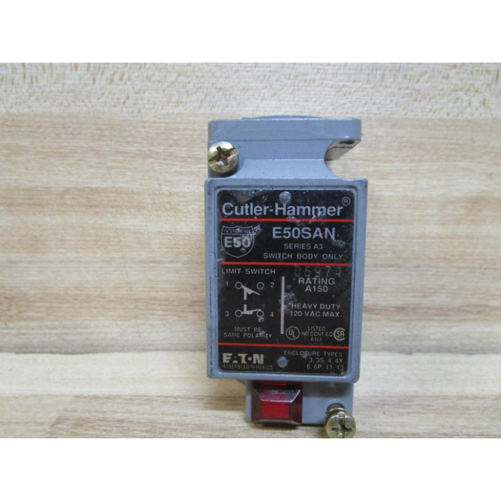 Cutler Hammer E50SAN Eaton Limit Switch Body Series A3 - New No Box