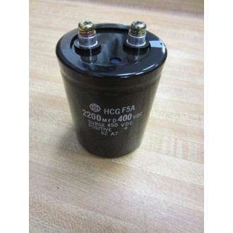 Hitachi HCG F5A Capacitor HCGF5A 2200MFD 400VDC - New No Box