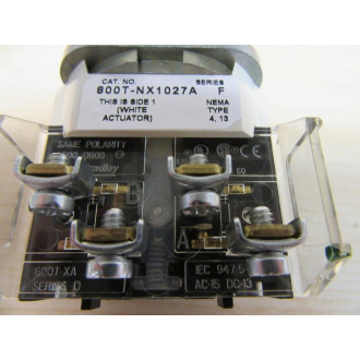 Allen Bradley 800T-NX1027A Selector Switch