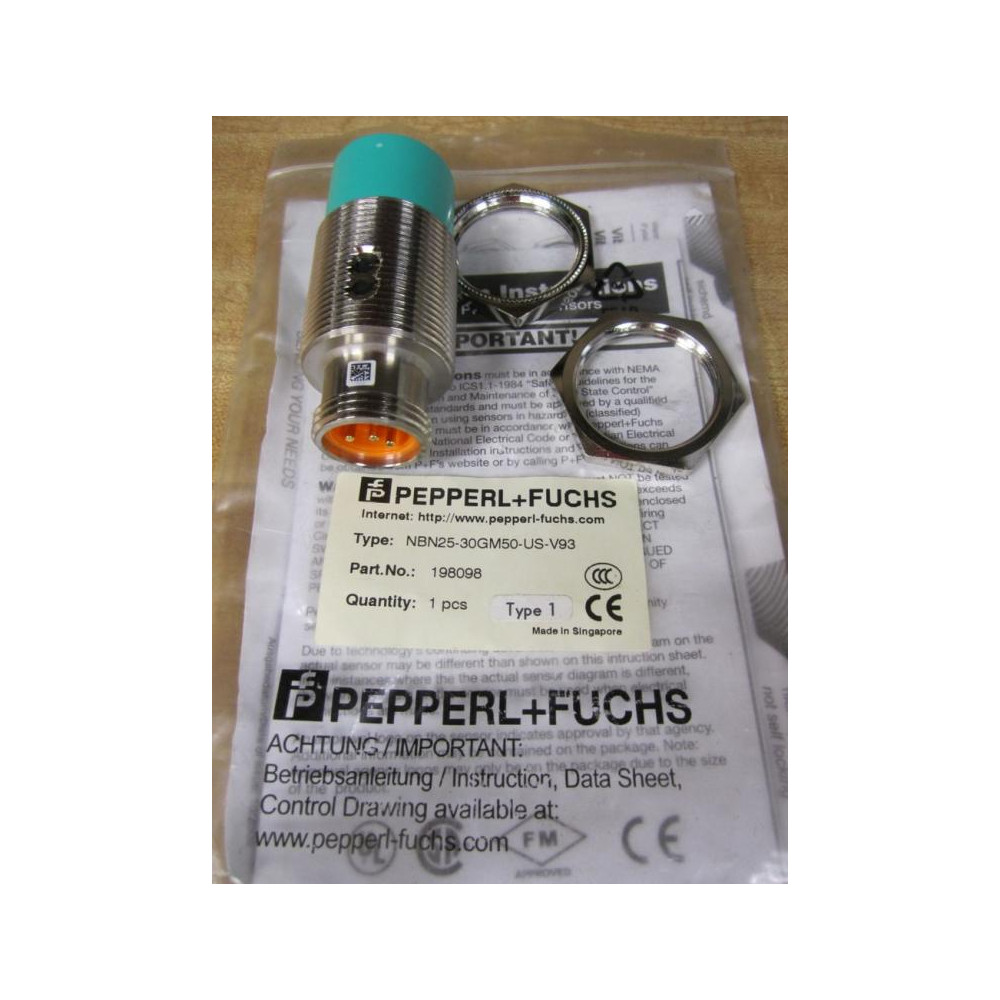 Pepperl + Fuchs NBN25-30GM50-US-V93 Sensor 198098