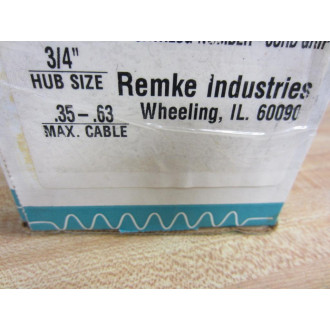 Remke RD21NR-BK Cord Grip 34 Max .35-.63 (Pack of 23) - New No Box