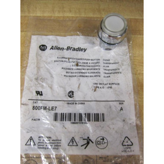 Allen Bradley 800FM-LE7 White Button 800FMLE7