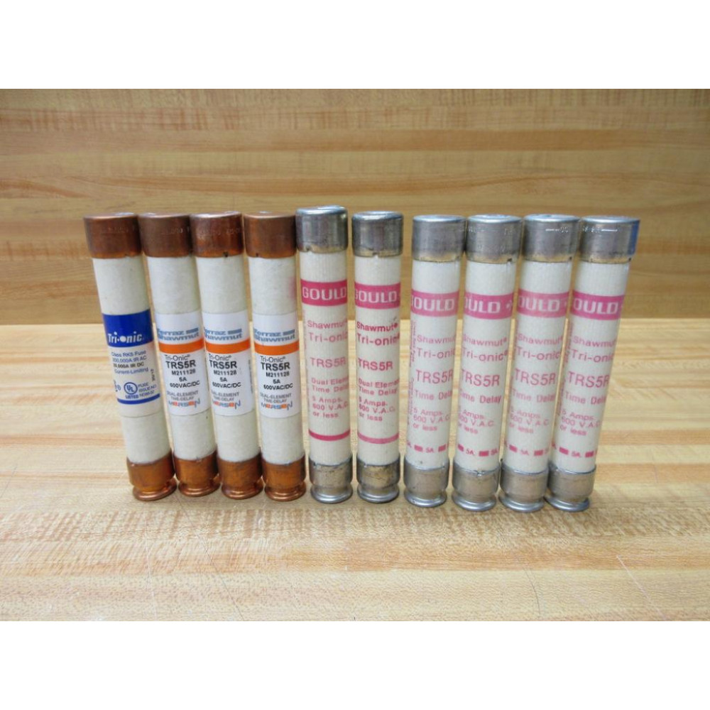 Gould Shawmut Ferraz Mersen TRS5R Fuse Cross Ref 4YZK3 (Pack of 10) - New No Box