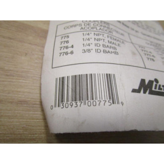 Milton S775 Female Coupler Body NPT 14