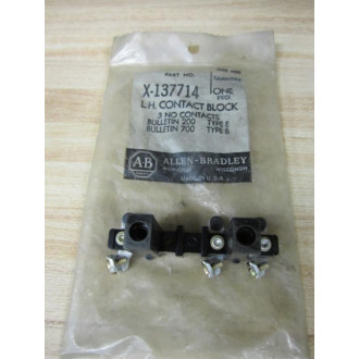 Allen Bradley X-137714 L.H. Contact Block X137714