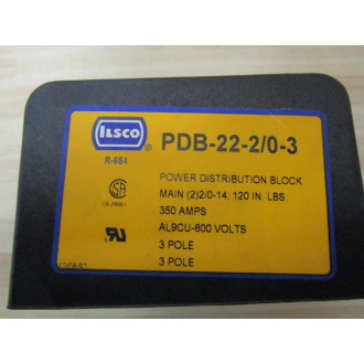 ILSCO PDB-22-20-3 Power Distribution Block PDB22203