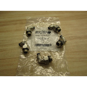 Alpha 87110-02-04 18TB X 14 SVL Elbow Fitting 871100204 (Pack of 5)