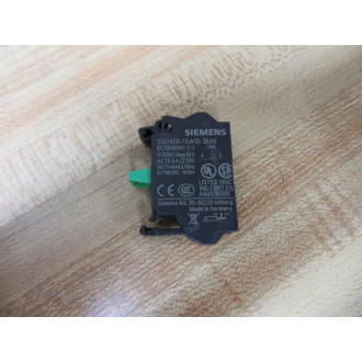 Siemens 3SU1400-1AA10-3BA0 Contact Block 3SU14001AA103BA0
