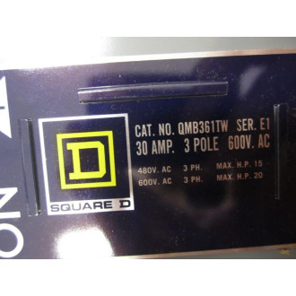 Square D QMB-361TW Switch Fusible Panel Board QMB361TW