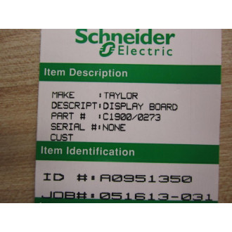 Schneider C19000273 Display Board
