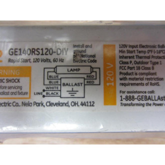 General Electric GE140RS120-DIY Proline Ballast 72110