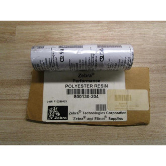 Zebra 800130-204 Resin Ribbon Black 4.33" X 2,913" - New No Box