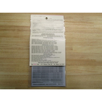 Datak K63 Datamark Dry Transfers 18" Alphabets