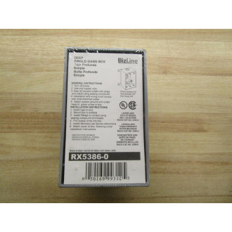 Bizline RX5386-0 Deep Single-Gang Box