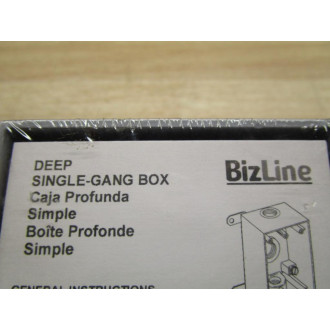 Bizline RX5386-0 Deep Single-Gang Box