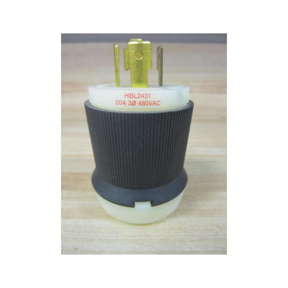 Hubbell HBL2431 Insulgrip Twist-Lock Plug 2431 - New No Box
