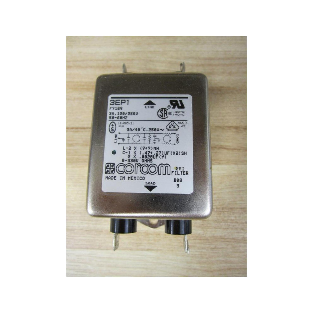 Corcom 3EP1 Filter F7169 - Used