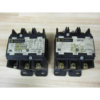 Square D 8965 DPR9838 Reversing Contactor - Used