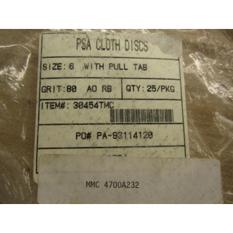 PSA 30454TMC Sandpaper With Pull Tab (Pack of 25)