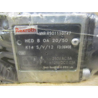 Rexroth Bosch R901110147 Valve HED 8 OA 2050 K14 SV12