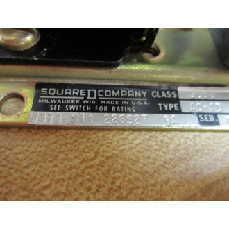 Square D 9050-A0-1D Time Delay Relay 9050-AO-1D - Used