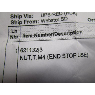 Mereen-Johnson Machine Company 62113213 Nut (Pack of 4) - New No Box