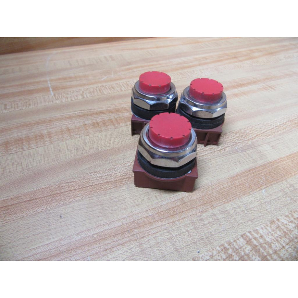 Siemens 3SB03-PER Pushbutton 3SB03PER (Pack of 3) - Used