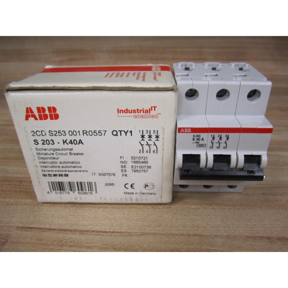 ABB S203-K40A Circuit Breaker S 203 K 40 A