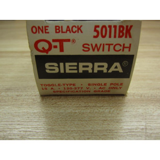 Sierra Electric 5011BK Single Pole Toggle Type