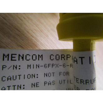 Mencom MIN-6FPX-6-R 6 POL FM PLUG 6' 18AWG - New No Box