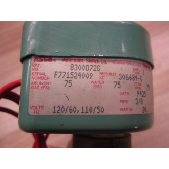 Asco 8300D72G Solenoid Valve - Used