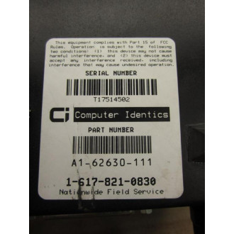 Computer Identics A1-62630-111 Controller Scanner - Used