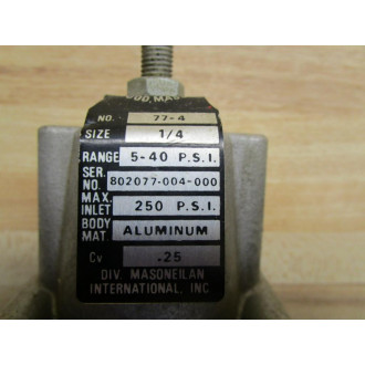 Masoneilan Dresser 77-4 Regulator - New No Box