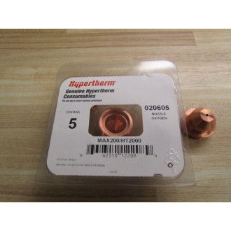 Hypertherm 020605 Nozzle Oxygen (Pack of 5)