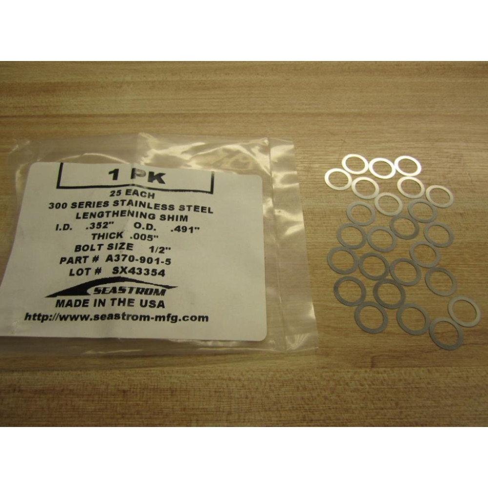 Seastrom A370-901-5 Lengthening Shim (Pack of 25)