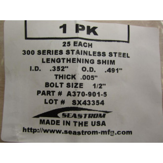 Seastrom A370-901-5 Lengthening Shim (Pack of 25)