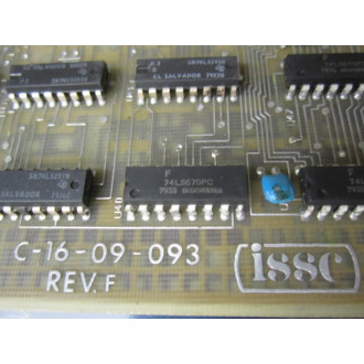 ISSC 300 MXA Circuit Board  C-16-09-093 Rev.F - Parts Only