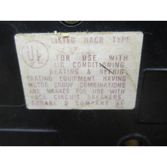 Square D QO340 Circuit Breaker 40 Amp 3P - Used