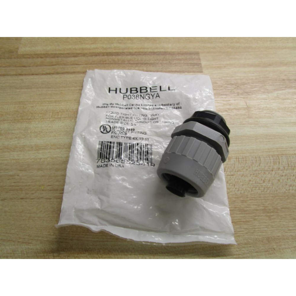 Hubbell P038NGYA STR Male LT Connector (Pack of 3)