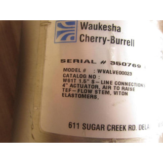 Waukesha WVALVE00023 Valve - Used