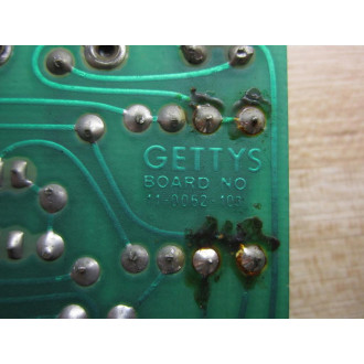 Gettys 11-0062-103 Circuit Board 110062103 11-0062-06 - Used