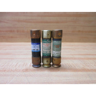Littelfuse FLNR 60 Fuse Cross Ref 486K96 (Pack of 3) - Used
