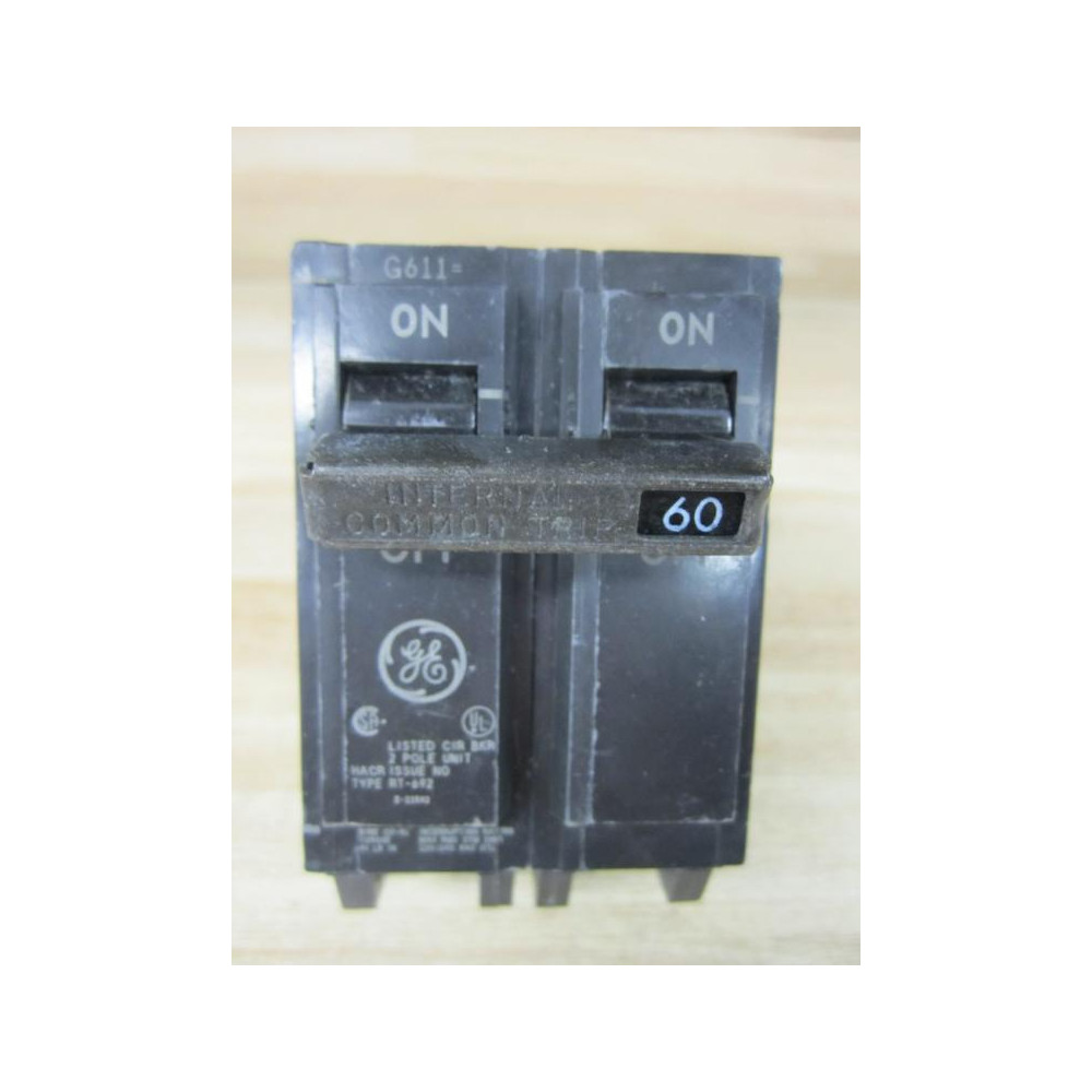 General Electric HACR Circuit Breaker 60A Type RT-692 2 pole - Used