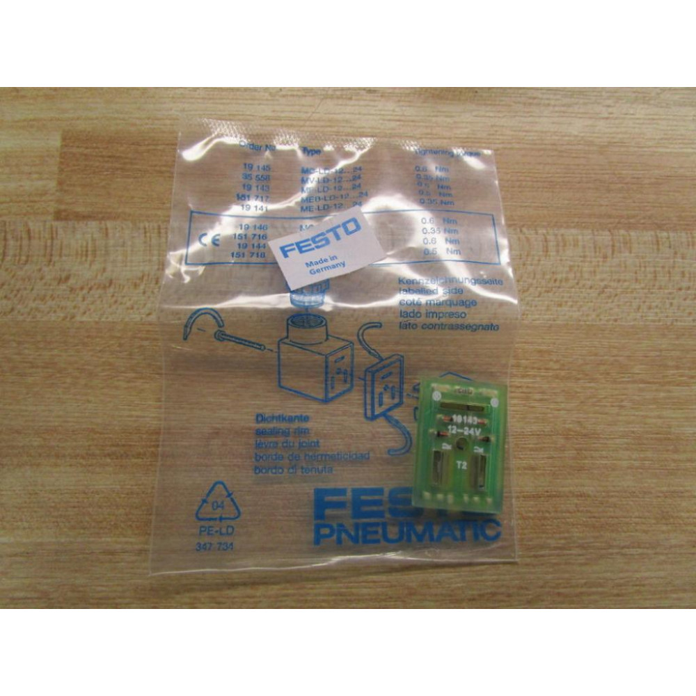 Festo Pneumatic MF-LD-12-24DC Illumin Seal 19143